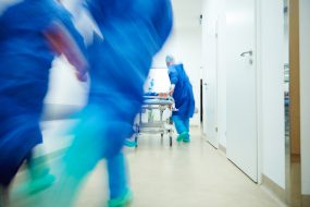Doctors respond in an emergency response drill